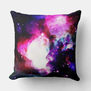 Nebula Galaxy Pink Purple Blue Cushion