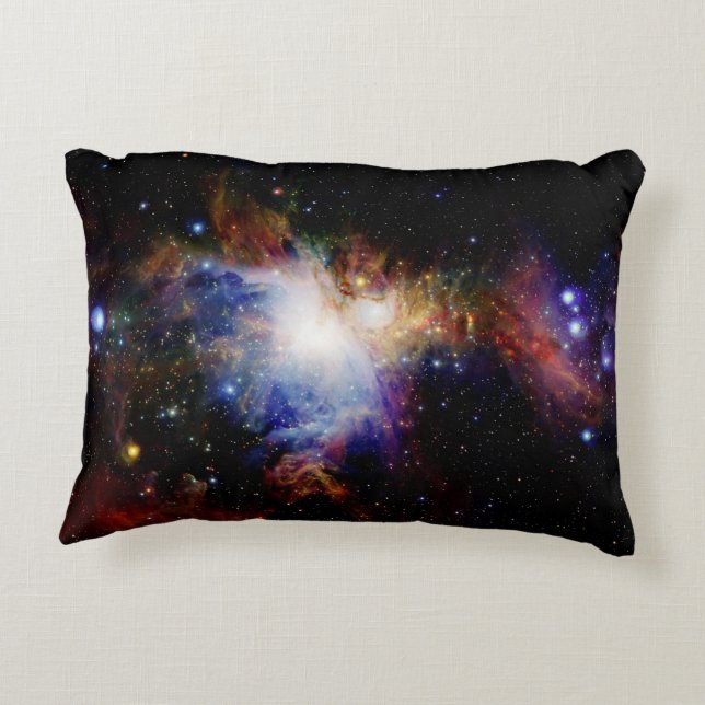 Nebula Galaxy Throw Pillow (Back)