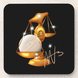 Nebula Libra Venus Zodiac Coaster