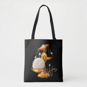 Nebula Libra Venus Zodiac Tote Bag