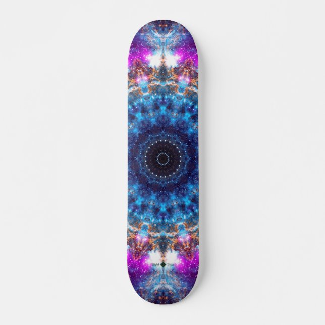 Nebula Mandala Skateboard (Front)