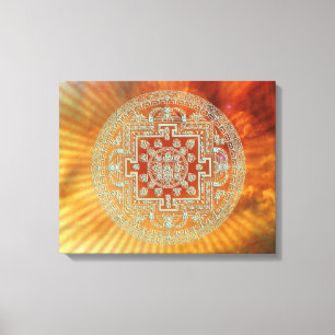 Nebula Mandala - Wrapped Canvas