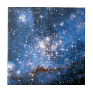 Nebula NGC 346 Infant Stars - Hubble Space Photo Ceramic Tile