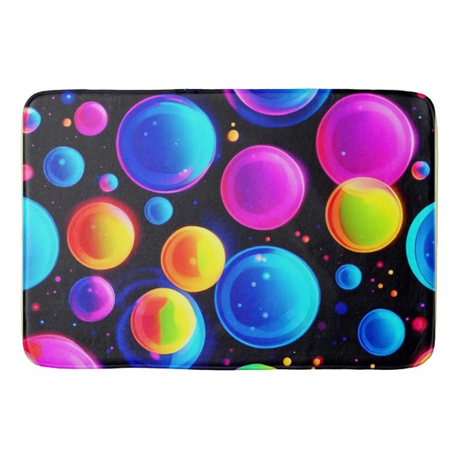 Nebula of Bubbles Bath Mat (Front)