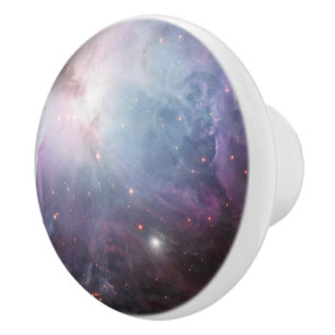 Nebula Orion Astronomy blue brown beige sky stars Ceramic Knob
