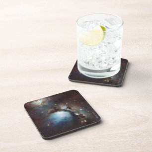 Nebula Orion Astronomy blue brown beige sky stars Coaster