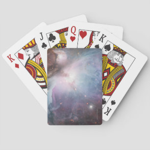 Nebula Orion Astronomy blue brown beige sky stars Playing Cards