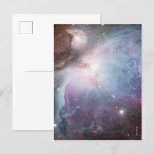 Nebula Orion Astronomy blue brown beige sky stars Postcard