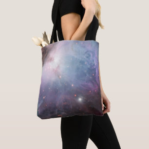 Nebula Orion Astronomy blue brown beige sky stars Tote Bag