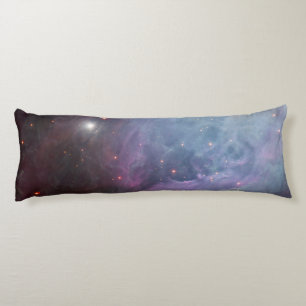 Nebula Orion Astronomy blue Pink violet sky stars Body Cushion