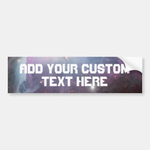 Nebula Orion Astronomy pink violet sky stars Bumper Sticker