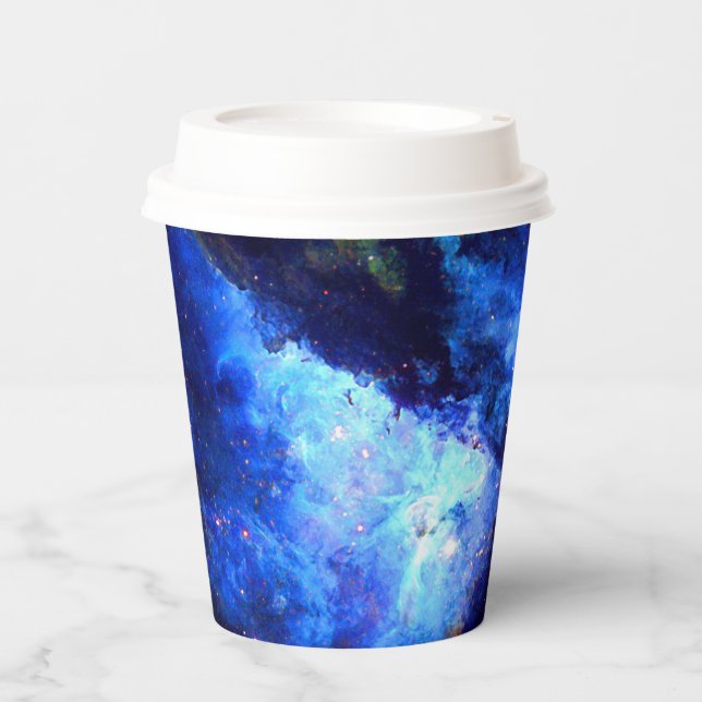 nebula outer space exploration nasa astronomy paper cups (Front)