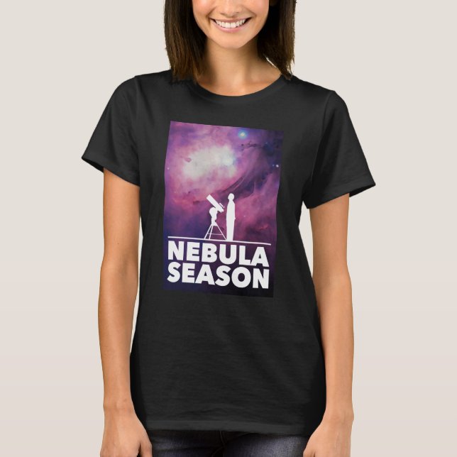 Nebula Season Woman's T-Shirt Black (Front)