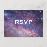 Nebula Space Cosmos Wedding RSVP