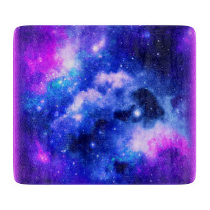 "Nebula Stars" - A Stunning Digital Art. Buy Now Cutting Board