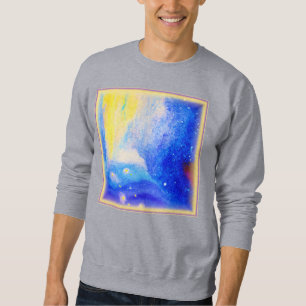 Nebula Stars Blue, Yellow and Milky White. Buy Now Sweatshirt