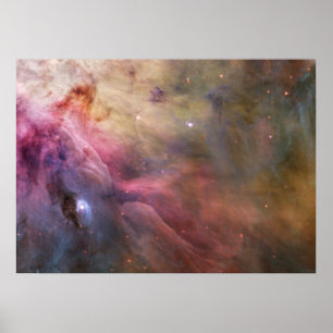 Nebula stars Orion galaxy hipster geek space scien Poster