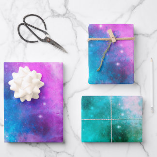 Nebula wrapping paper sheet