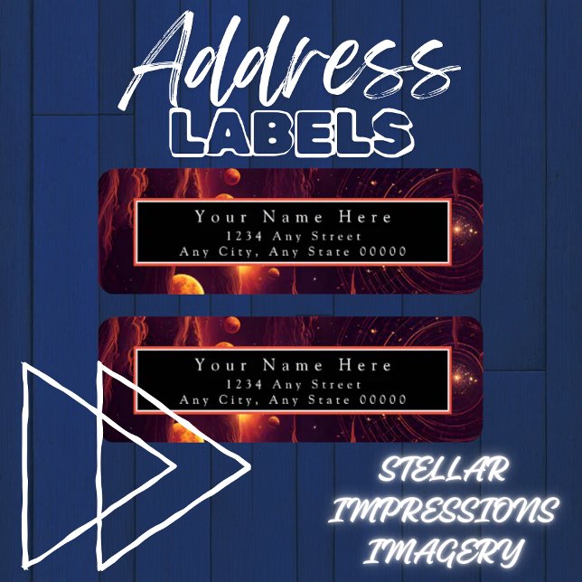 Nebular Veil Return Address Label (Creator Uploaded)