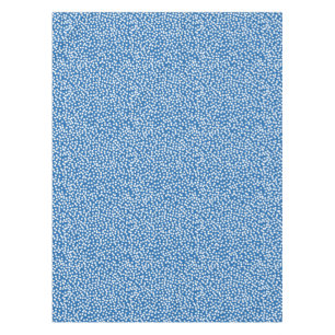 Nebulas Blue with White Snow Dots Tablecloth
