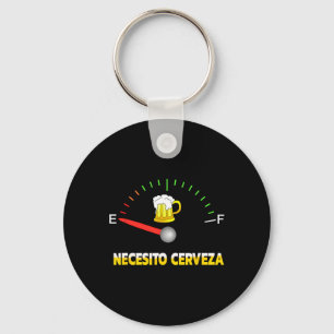 Necesito Cerveza I Need Beer In Spanish Design Key Ring