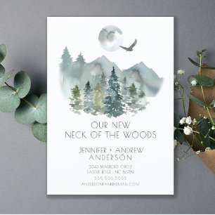 Neck of the Woods Modern Moving Announcement