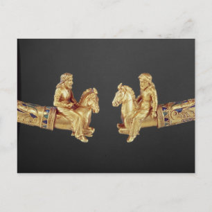 Neck ring in the form of Scythian horsemen Postcard