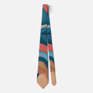 Neck Tie, A multicolor fabric print pattern design Tie