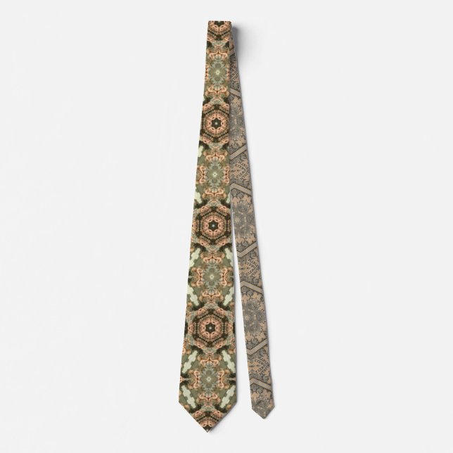 Neck Tie beige watercolor (Front)