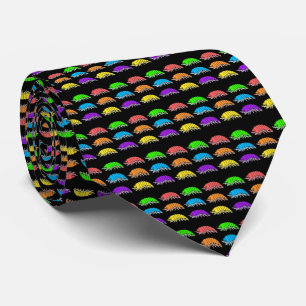 Neck Tie (black) - Rainbow Pill Bugs