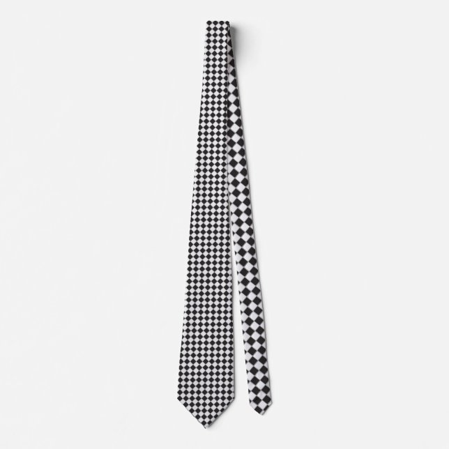 Neck Tie diamond like chess board (Front)