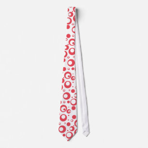 Neck Tie for Groomsmen, berry blush dots