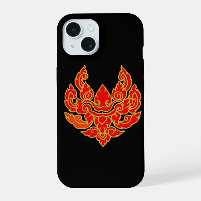 Neck Tie for Thai Pattern. iPhone 15 Case (Back)