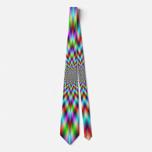 Neck Tie  Neon Star Exploding