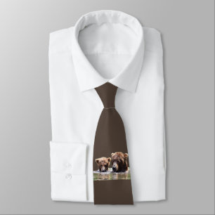 Neck Tie w/ grizzly bears