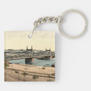 Neckar Bridge, Mannheim, Germany Key Ring