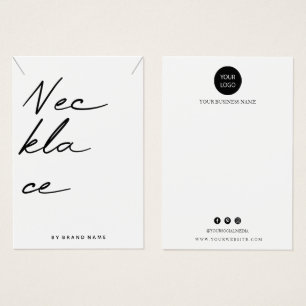 Necklace Display Business Card