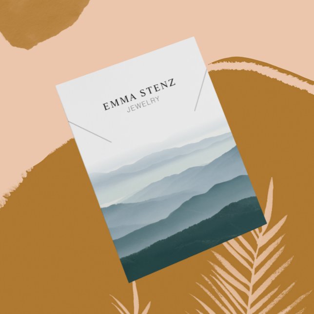 Necklace Display Card • Pastel Mountain Range (Creator Uploaded)