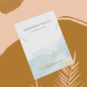 Necklace Display Card • Watercolor Nature