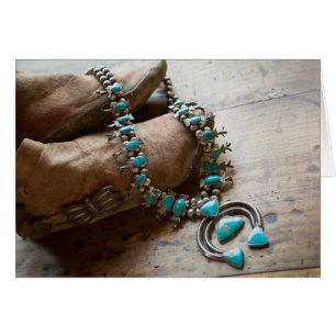 Necklace for sale, Santa Fe, New Mexico. USA