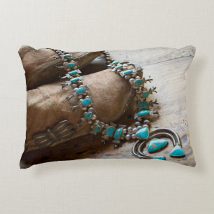 Necklace for sale, Santa Fe, New Mexico. USA Decorative Cushion
