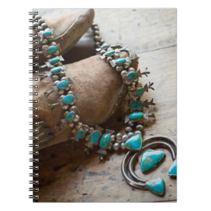 Necklace for sale, Santa Fe, New Mexico. USA Notebook