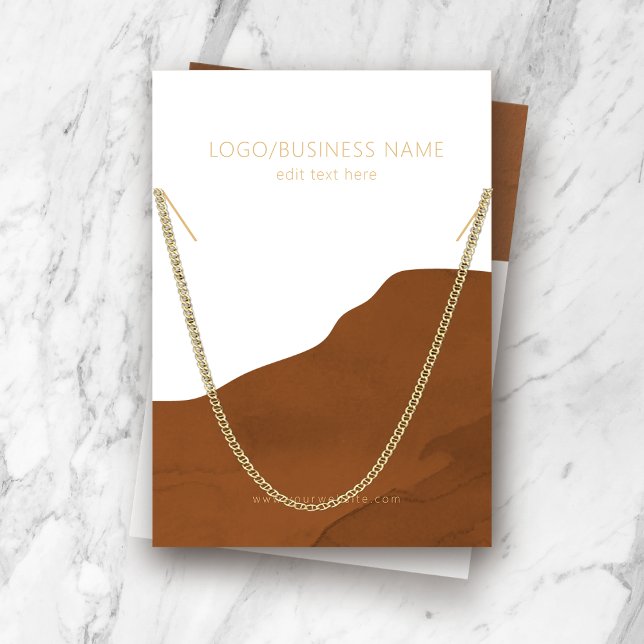 Necklace Jewellery Display Card (Creator Uploaded)