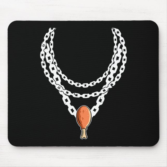 Necklace Turkey Leg Pendant Thanksgiving Day Fall  Mouse Pad (Front)