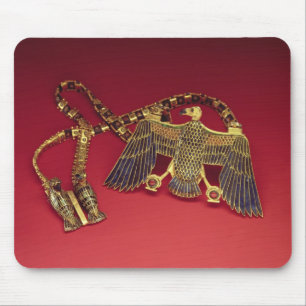 Necklace with vulture pendant mouse pad