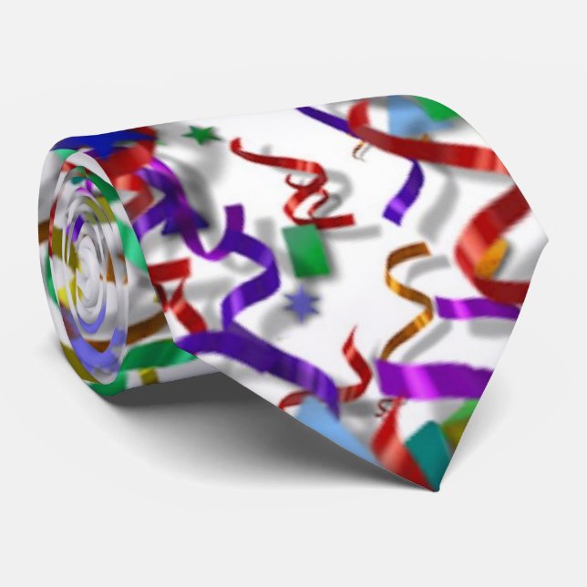 Necktie - Confetti & Streamers - Party (Rolled)