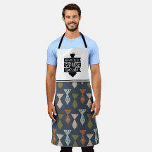 Necktie Father's Day Personalised Apron