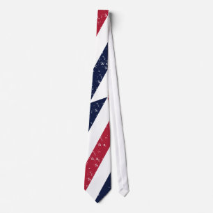 Necktie "Patriotic Stripe Red White Blue USA Bold"