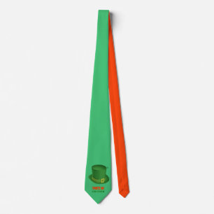 Necktie Pinch Me Im Irish Leprechaun Hat Green Tie