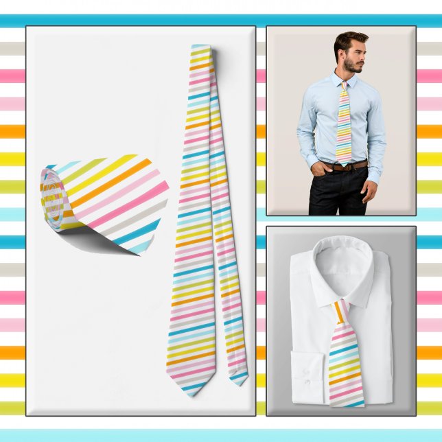 NECKTIE - Stripes in a Rainbow of Colours (Creator Uploaded)